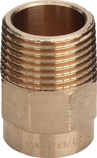 Viega 28 mm x 1/2" Loddeadapter