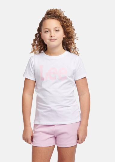 Lee Kids Wobbly Lee Graphic Tshirt Bright White 15-16 T-Shirts