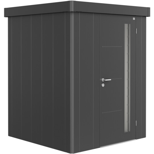 BIOHORT REDSKAPSBOD NEO 1A STD. DØR MØRK GRÅ METALLIC BIOHORT REDSKAPSBOD NEO 1A STD. DØR MØRK GRÅ METALLIC