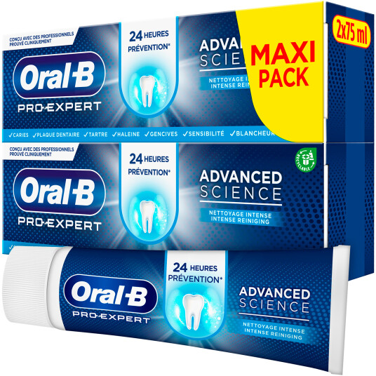 ORAL B Pro Expert Tannkrem 2 x 75 ml. Advanced Science Intense Clean