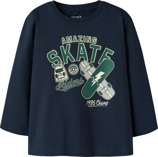 Name It Nmmlinus Ls Nreg Top Box Navy 98