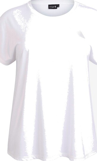 Zizzi Treningstopp Abasic O neck Tee Hvit