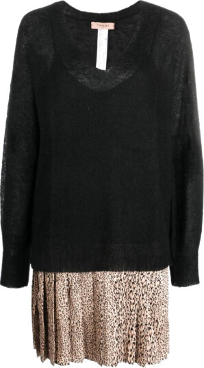 Twinset Dame Kjoler Svart S,