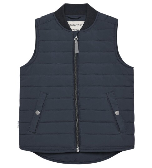 Minymo Vest Quilted Navy 110