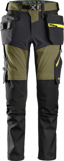 Snickers Workwear arbeidsbukse 6940 softshell stretch koksgronnmork gra str 56