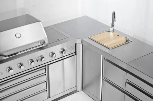 Hjørnemodul Myoutdoorkitchen Stainless Collection 90°