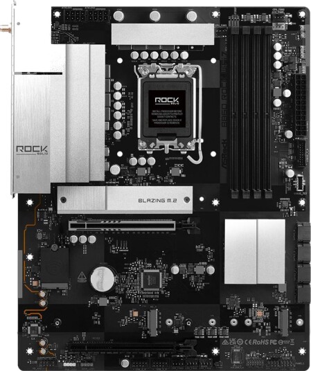 ASRock B860 Rock WiFi 7 Hovedkort ATX med Bluetooth og USB-C ASRock B860 Rock WiFi 7 Hovedkort ATX med Bluetooth og USB-C