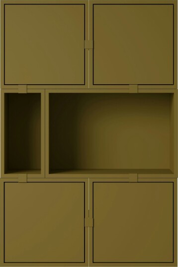 Stacked Configuration 4 Skjenk Mørkegrønn
