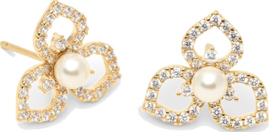 Lily and Rose Elise Earrings Ivory pearl gold