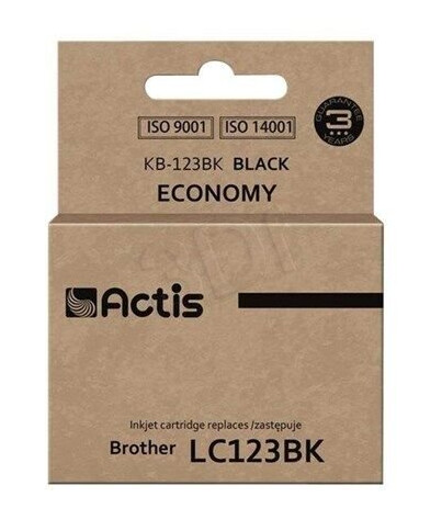Actis KB-123BK - ink cartridge (alternative for: Brother LC-123BK) - Blekkpatron