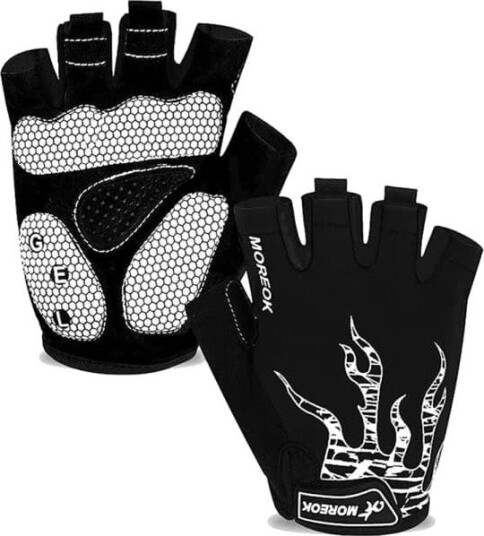 IC Sykkelhansker Halvfinger Pustende Unisex Hvit L