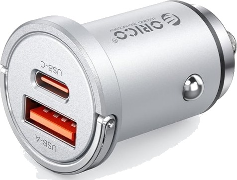 Orico Miniring Pro 45W Billader Usb-A + Usb-C Sølv