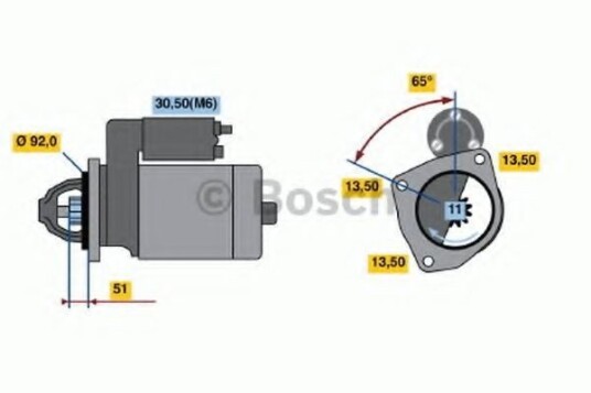 Starter BOSCH 0 986 017 760