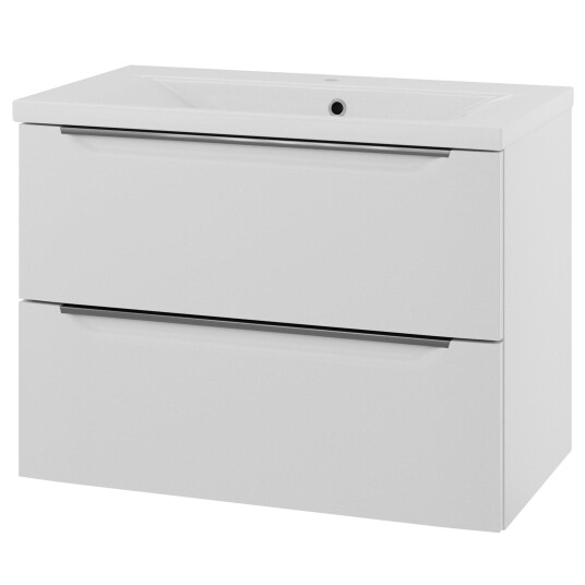 Linn Bad Mari D45cm Servantskap Hvit Matt / 80cm 2 Skuffer