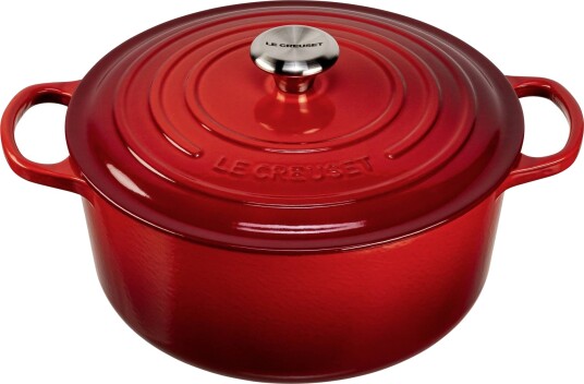 Le Creuset Signature Rund St??pejernsgryte 28 cm Kirseb??rr??d