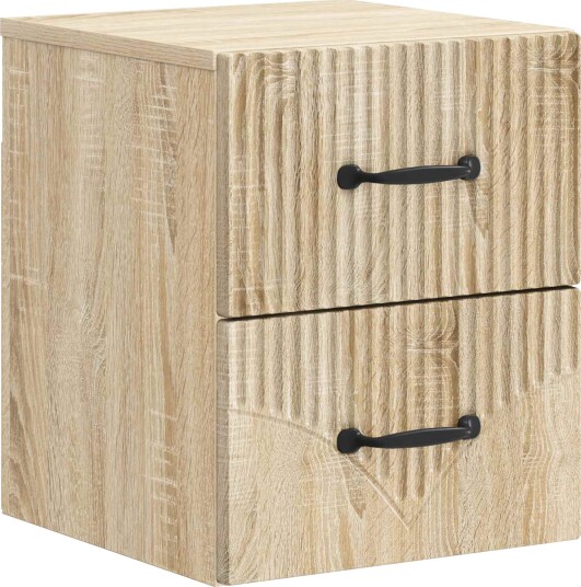  Vegghengt Nattbord Sonoma eik 34,5 x 33 x 40 cm Konstruert tre