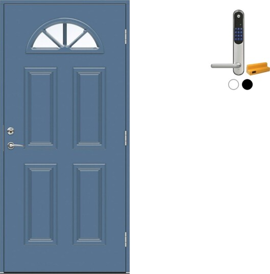 Ytterdør Swedoor Advance-Line Classic Clementi med Yale Entrus