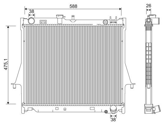 Radiator VALEO 701231