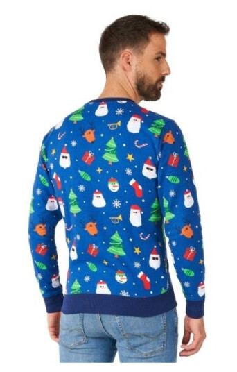 Boland Traciks Opposuits Festivity Blue Julebluse OPSM-1010-L Boland Traciks Opposuits Festivity Blue Julebluse OPSM-1010-L