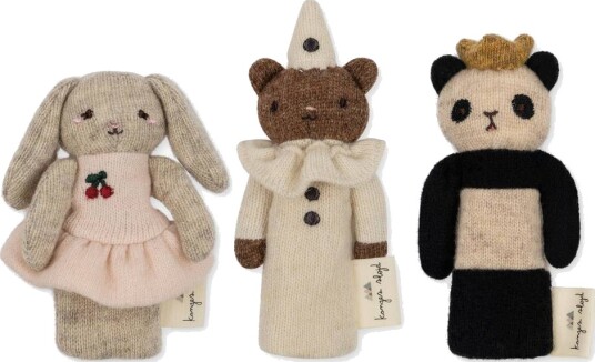 Konges Sløjd 3 Pack Finger Puppets Multi