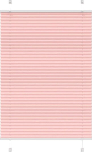 plisségardin Rosa 95x150 cm Stoff Bredde 94,4 Polyester