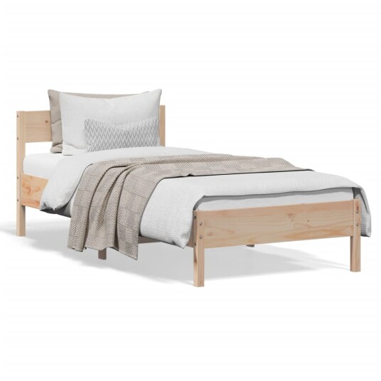 Sengeramme med hodegavl 75x190 cm heltre furu 8721012429260