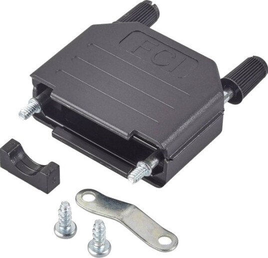 Fci D-Sub-Kabinett Poler: 15 Plast Metallisert 180° Sort 1 Stk 86303638Blf