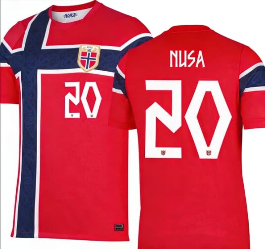 Rask frakt VM Norge Drakt Hjemmedrakt ingen nummer Voksen S (165-170cm)