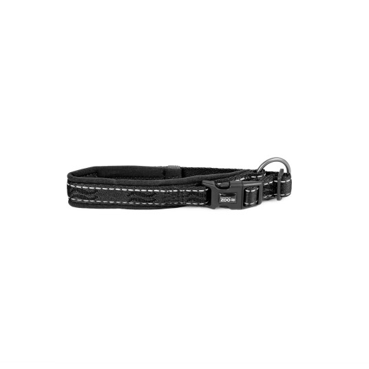 Justerbart Hundehalsbånd Svart Rufus 15 mm 25-35 cm - Selected By Zoo