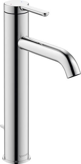 Duravit C.1 1-greps Servantbatteri L Med oppløftventil, Krom Duravit C.1 1-greps Servantbatteri L Med oppløftventil, Krom