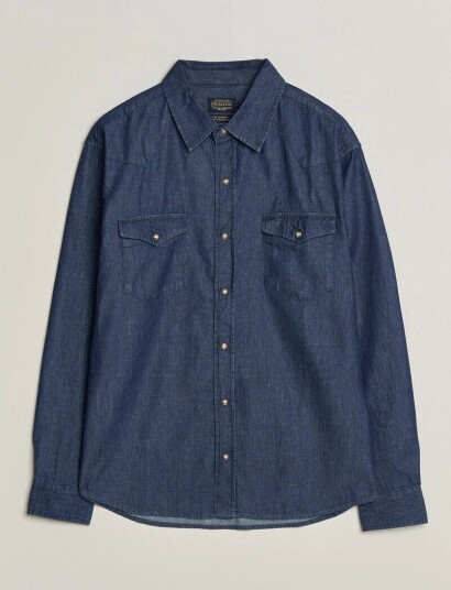 Pendleton Chandler Western Shirt Indigo Chambray