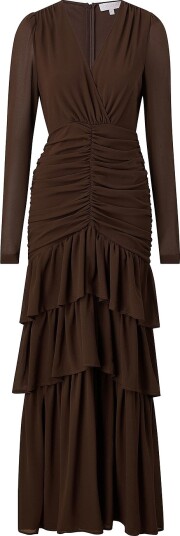 Love Lolina Maxikjole Jenna Long Sleeve Maxi Dress Brun