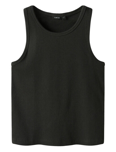 LMTD Nlfhinaja Crop Solid Tank Top - Black - 158-164