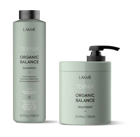 Lakmé Teknia Organic Balance Shampoo 1000 ml + Lakmé Teknia Organic Balance Treatment 1000 ml