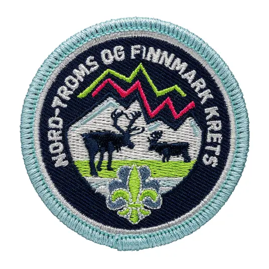 Nord Troms og Finnmark NSF Kretsmerke Nord Troms og Finnmark
