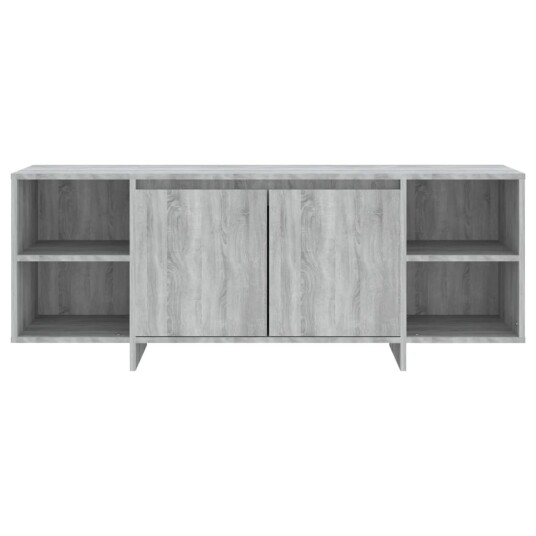 vidaXL TV-benk grå sonoma eik 130x35x50 cm sponplate