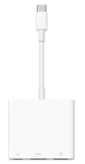 Apple USB-C Digital AV multiportadapter HDMI til USB-C med 4K-støtte Hvit