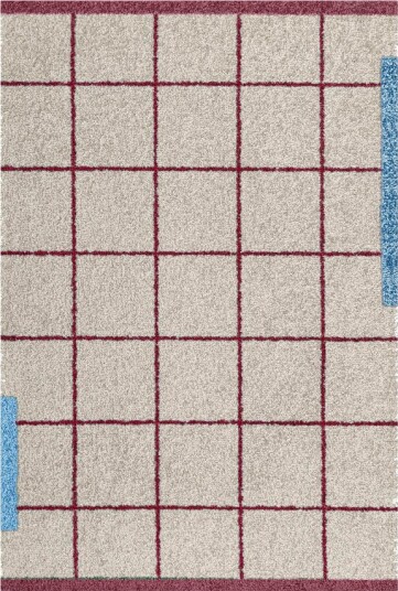 Mette Ditmer Network gulvteppe 80x55 cm vinrød Mette Ditmer Network gulvteppe 80x55 cm vinrød