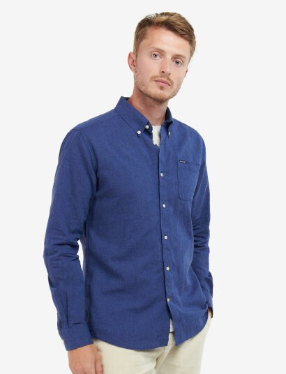 Barbour Barbour Nelson Tf Shir Blue XXL Barbour Barbour Nelson Tf Shir Blue XXL