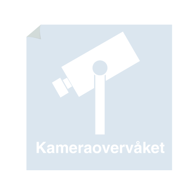 Jo Safety Kameraovervåket Innvendig klistremerke til vindu 80 x mm Hvit 6310160IVH80x80mm