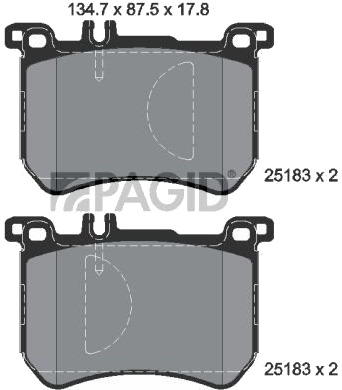 PAGID T2188N Bremseklosser