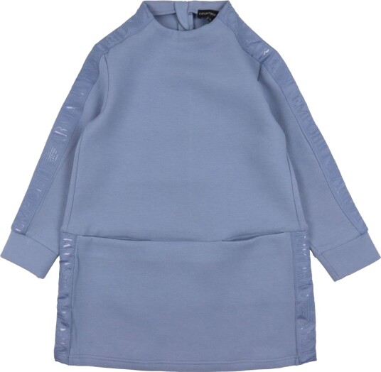 Emporio Armani Kjole Støvet Blå m. Logostripe Emporio Armani 10 år 140 Kjole