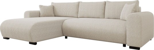 Handda Sovesofa med Sjeselong 3 seter i Manchester Beige Handda Sovesofa med Sjeselong 3 seter i Manchester Beige