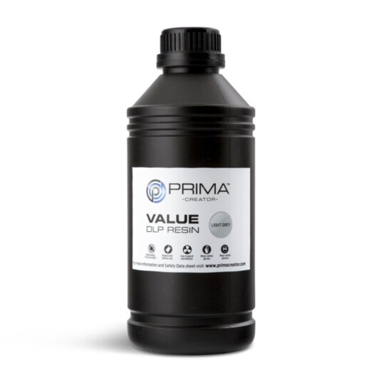 Prima PrimaCreator Value DLP / UV Resin 1000 ml Lys grå 7340002114460 Prima PrimaCreator Value DLP / UV Resin 1000 ml Lys grå 7340002114460