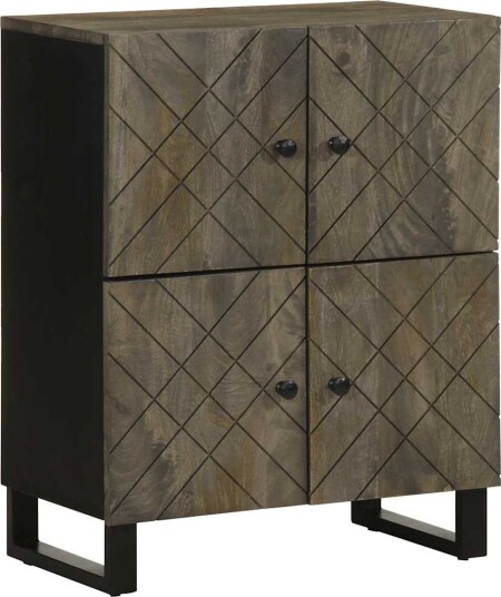 Skjenk svart 60x33x75 cm heltre mango Skjenk svart 60x33x75 cm heltre mango