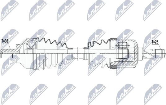Nty Drivaksel NTY NPW VV 067 Nty Drivaksel NTY NPW VV 067
