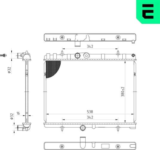 ERA 673019 Radiator motorkjøling