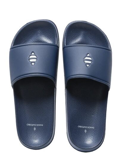 Panos Emporio Unisex Slide Sandal   Navy   42