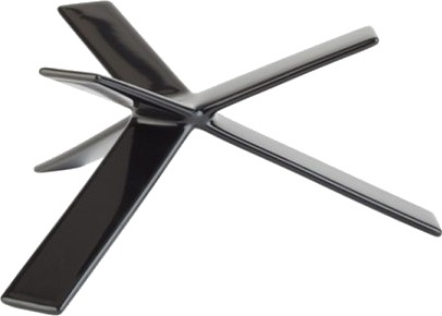 Buffetstander Star 8 Cm Gummibelagt Metal Sort,Stk