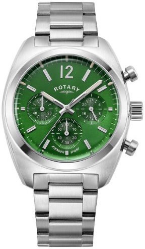 Rotary Herreklokke GB05485/24 Avenger Grønn/Stål Ø40 mm Rotary Herreklokke GB05485/24 Avenger Grønn/Stål Ø40 mm